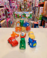 Squeaky Toy Vehicles 6pc