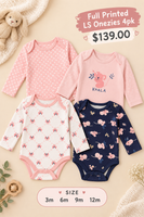 Full Printed LS Onezies 4pk fts40458