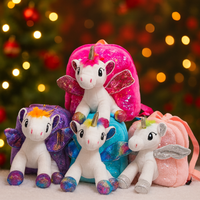 Plush Unicorn w/wings backpack FTS17928