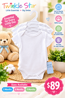 Baby Onesie W/Sleeve 3pk FTS40308