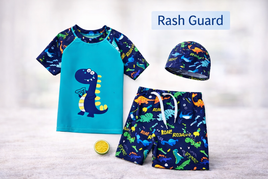 Boys Dino Rash guard 3pc fts40538
