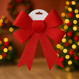 Christmas glitter gift bow Lg fts15627