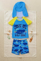 Boys LS Rash Guard 2pc fts40546