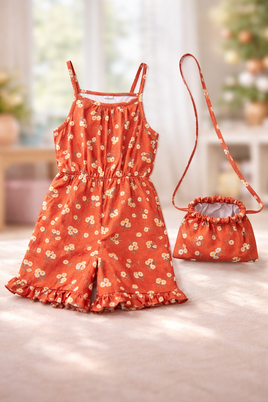 Girl Short Jumper & Purse fts40501