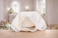 White Christening w/Thread Rib SLL18-24