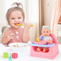 Doll 29cm in Feeding Chair fts17964