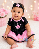 3pc Set Onesie Tutu & Headband fts40589