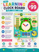 Wooden Clock & Calender FTS32454