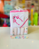 Hooded Towel / 4 Washcloths fts40280