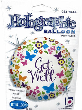 Balloon Get Well B/flies BE84193