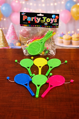 Party Toy Racket Ball 6pc Bag FTS19428