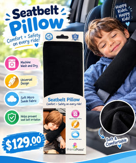 Seatbelt Pillow- Black PP7969