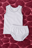 Baby 2pc Suit white fts40335