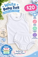 Baby 2pc Suit white fts40335