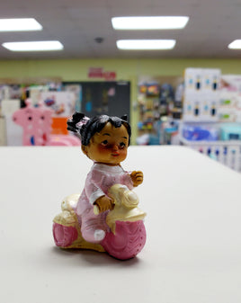 Token Ceramic Baby on Tricycle  FTS23071