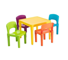 Table & Chair 5pc Plastic Colo