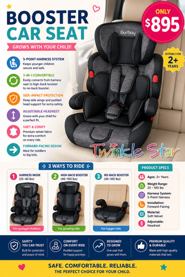 Carseat/Booster 2 Tone TS202029