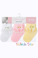 Girls Dress Socks 3pr fts40173