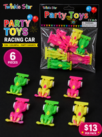 Party Toy Car 6pc Bag  FTS19432