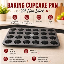Baking Cupcake Pan 24 No Stick FTS29464