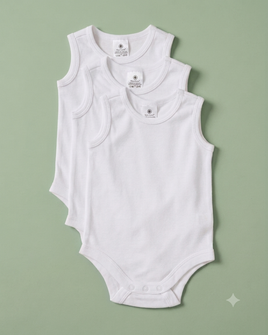 Baby Onesie Sleeveless 3pk FTS40309