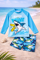 Boys LS Rash Guard 2pc fts40546