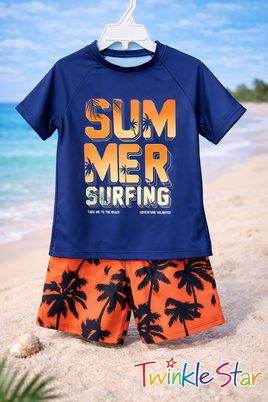 Boys 2pc Summer Surfing Suit fts40485