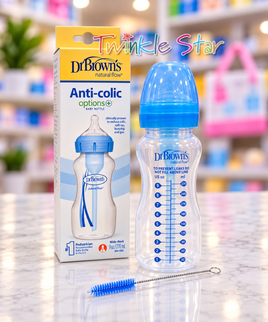 Dr Brown 9oz WN Opt Bottle Blue 1pk WB91602