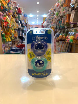 DB Pacifier/Glow 2pk 0-6m PA12004