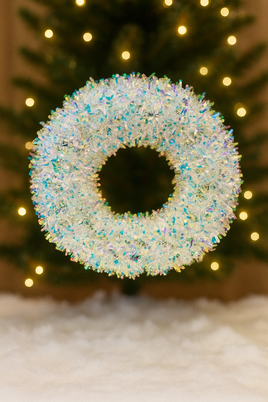 Christmas wreath iridescent fts15495