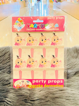 Party Cupcake Deco Baby 8pc/Ca FTS19678