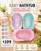XL Bathtub w/Drain Plug fts40532