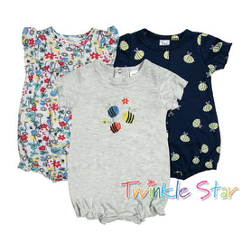 3pk Baby Romper Suit 6M