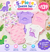 Onesies 5pk Asst fts40313