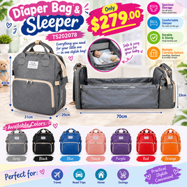 Diaper Bag & Sleeper TS202078