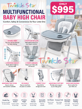 Feeding Chair 6 Height Position fts32294