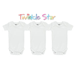 Baby Onesie W/Sleeve 3pk 3M