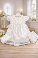 White Christening Formal w/Tutu SLH3-6