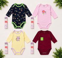 Onesie Set 4pc & Washcloth 6pc fts40169