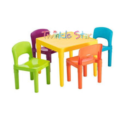 Table & Chair 5pc Plastic Colour FTS32304