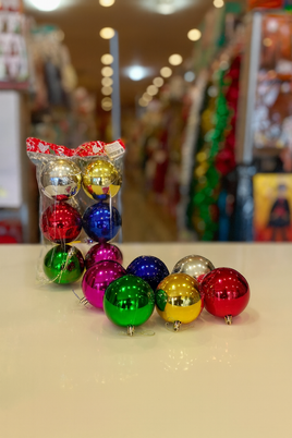Christmas balls multicolor 6pk fts15630