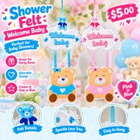 Shower Felt Welcome Baby fts19604