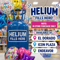 Helium gas only for Foil 18"