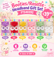 Booties/Rosette headband gift set fts40392
