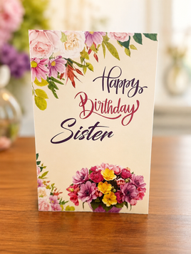Greeting Card Birthday Sister ace310