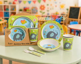 Bamboo Fiber Feeding set 5pc fts26002