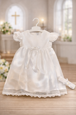 White Christening Formal w/Tutu SLH12-18