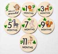 Wooden Monthly Milestone 7pcs fts40465