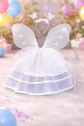 Party Dress Up 4pc White  FTS19143