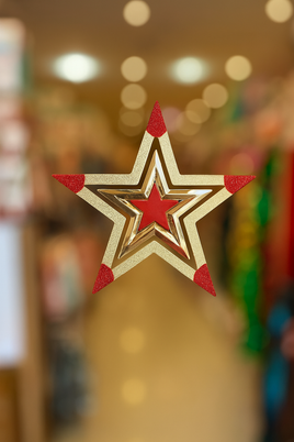 Christmas 2 tone tree top star fts32495